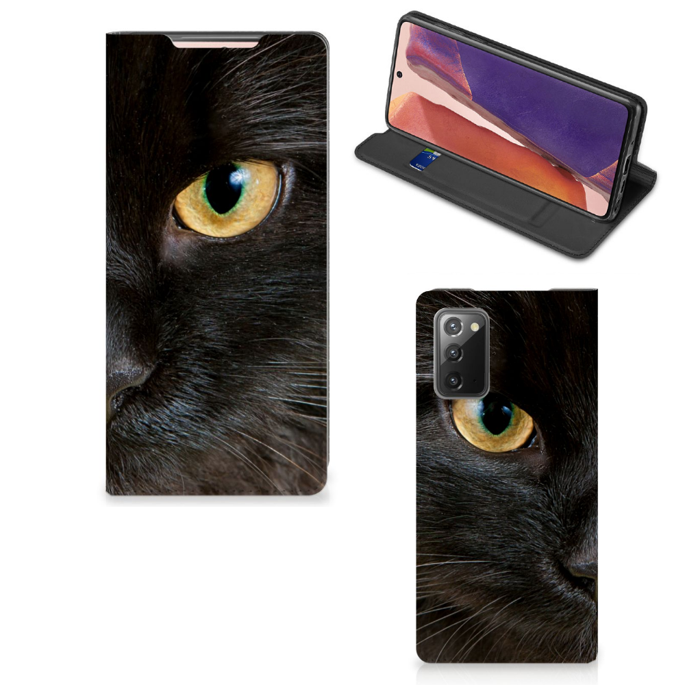 Samsung Galaxy Note20 Hoesje maken Zwarte Kat