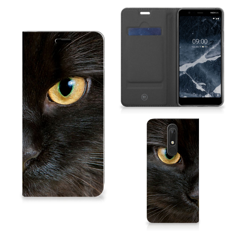 Nokia 5.1 (2018) Hoesje maken Zwarte Kat