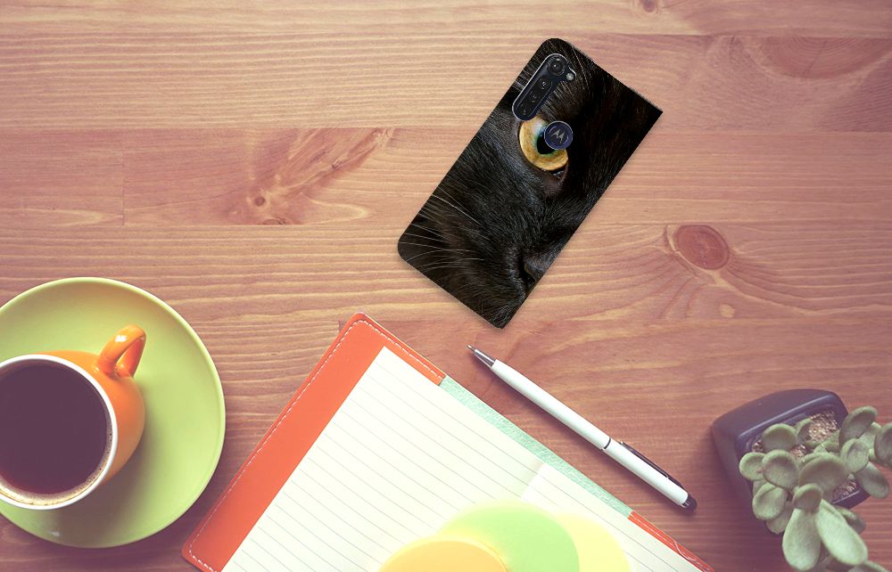 Motorola Moto G Pro Hoesje maken Zwarte Kat