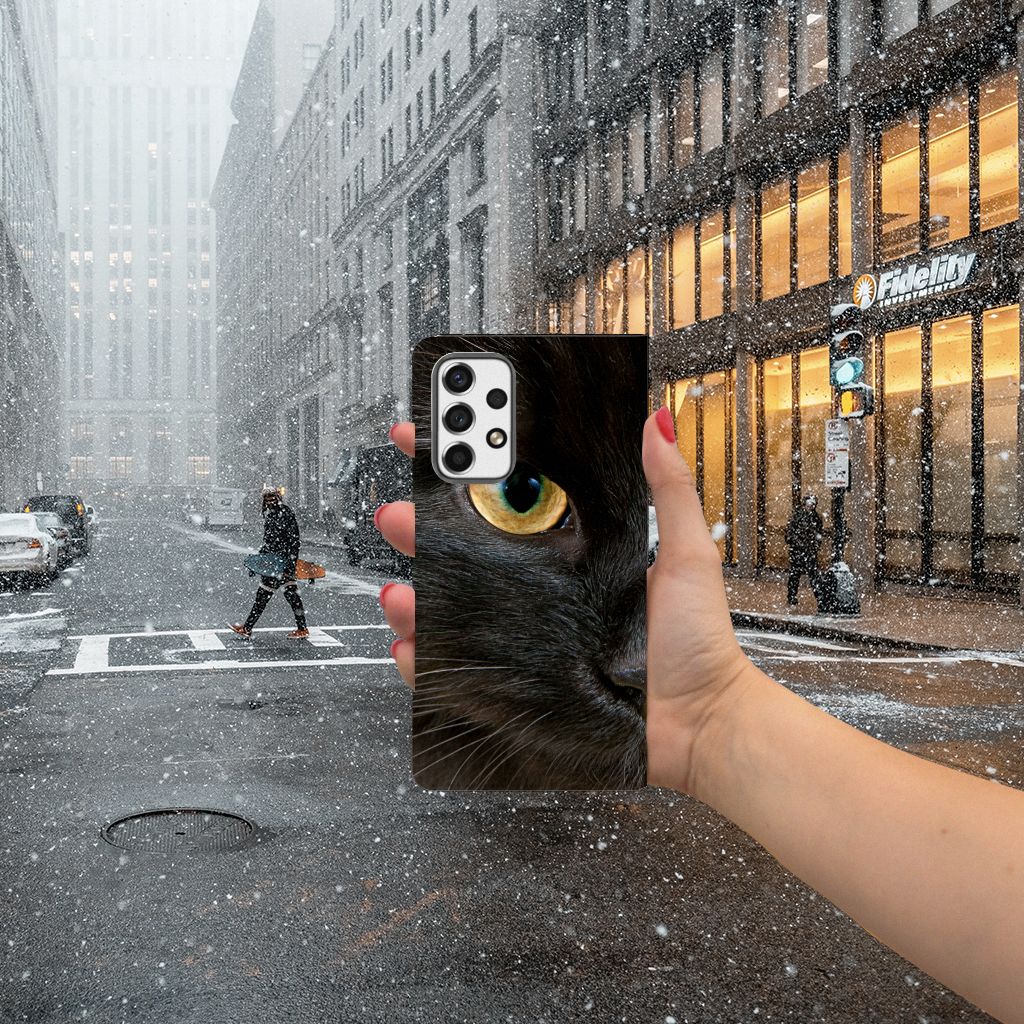 Samsung Galaxy A53 Hoesje maken Zwarte Kat