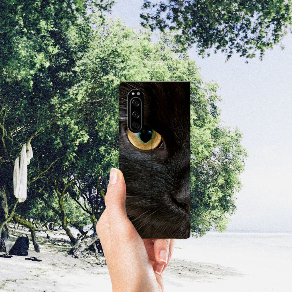 Sony Xperia 5 Hoesje maken Zwarte Kat