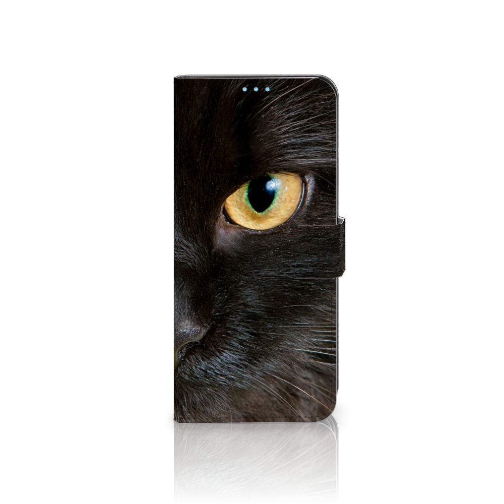 OPPO A72 | OPPO A52 Telefoonhoesje met Pasjes Zwarte Kat