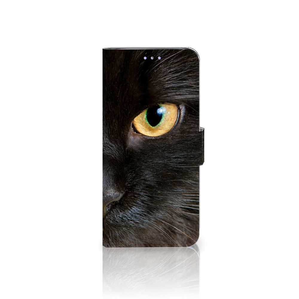 Samsung Galaxy S20 Telefoonhoesje met Pasjes Zwarte Kat