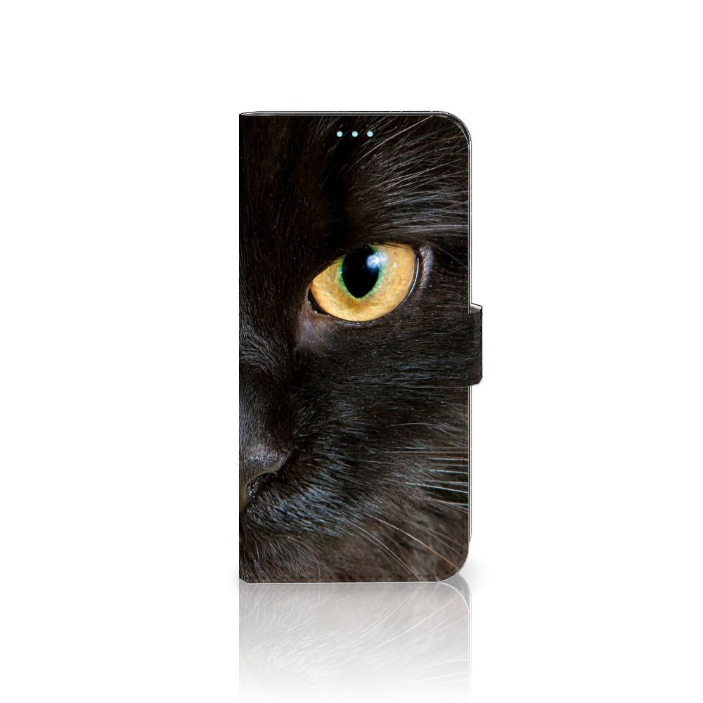 OPPO A76 | A96 Telefoonhoesje met Pasjes Zwarte Kat