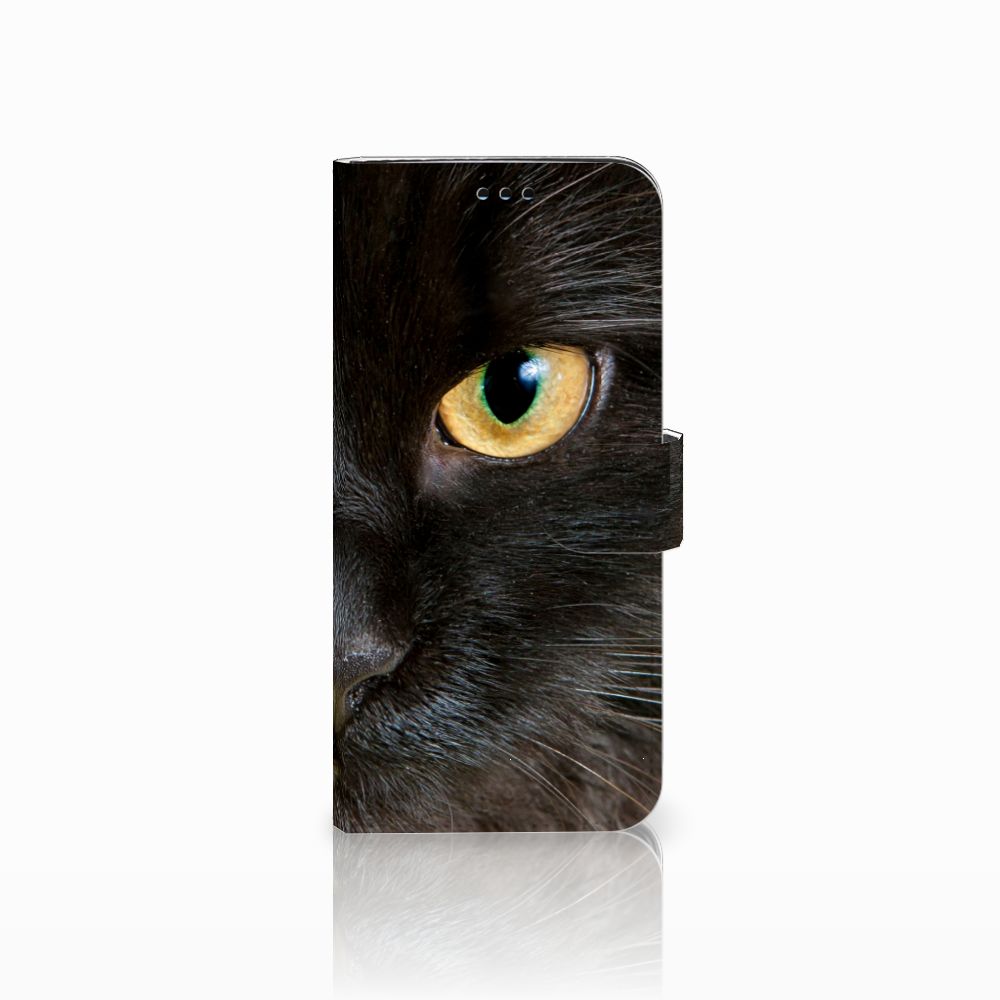 Samsung Galaxy S9 Plus Telefoonhoesje met Pasjes Zwarte Kat