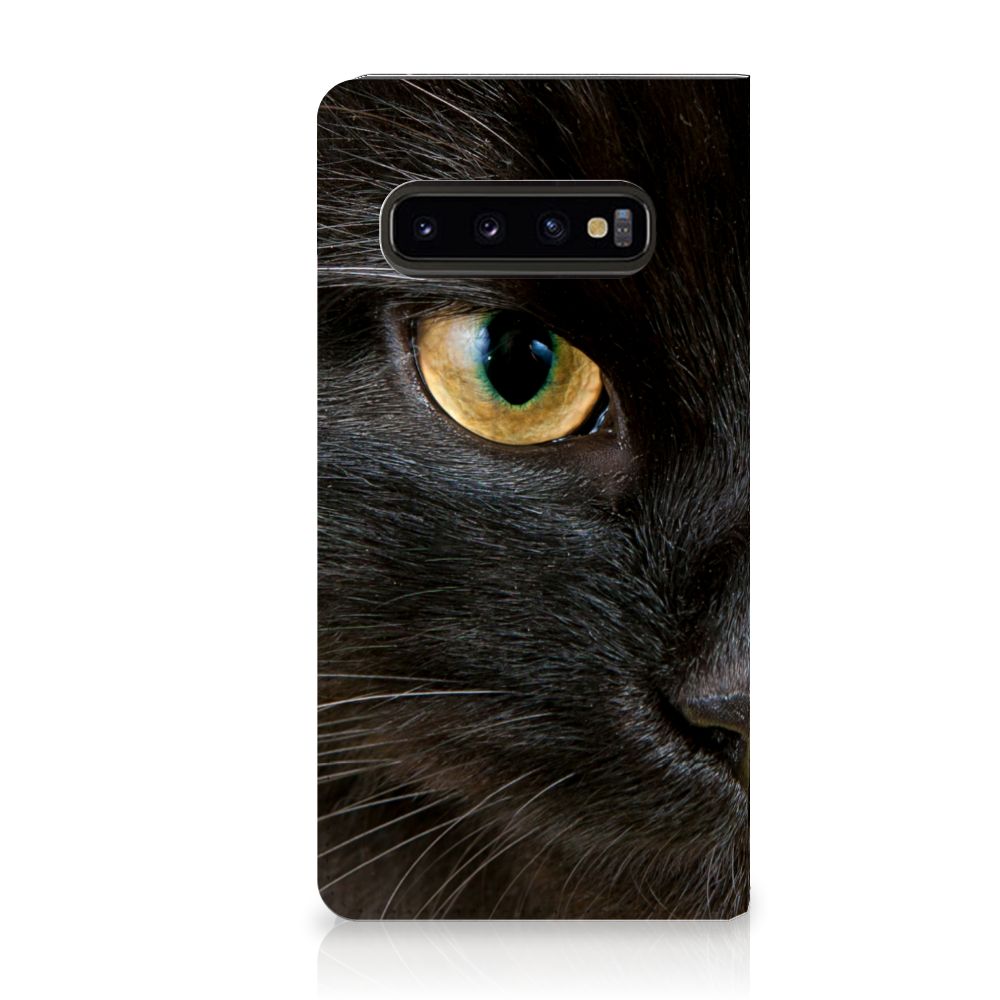 Samsung Galaxy S10 Hoesje maken Zwarte Kat