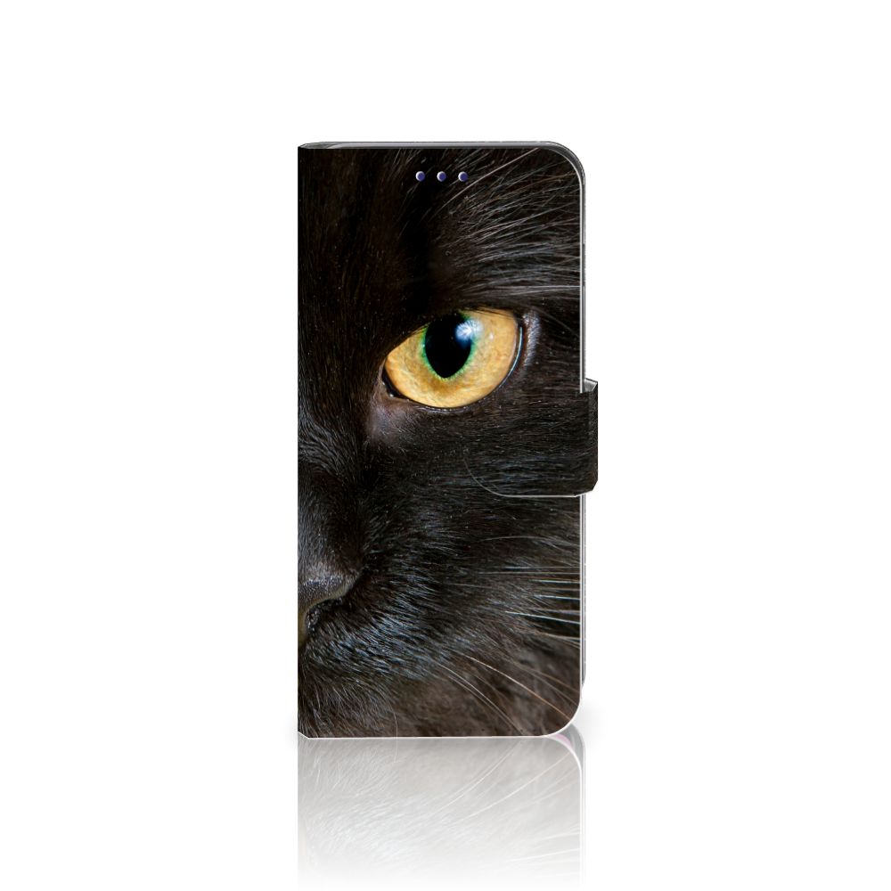 Samsung Galaxy S10 Telefoonhoesje met Pasjes Zwarte Kat