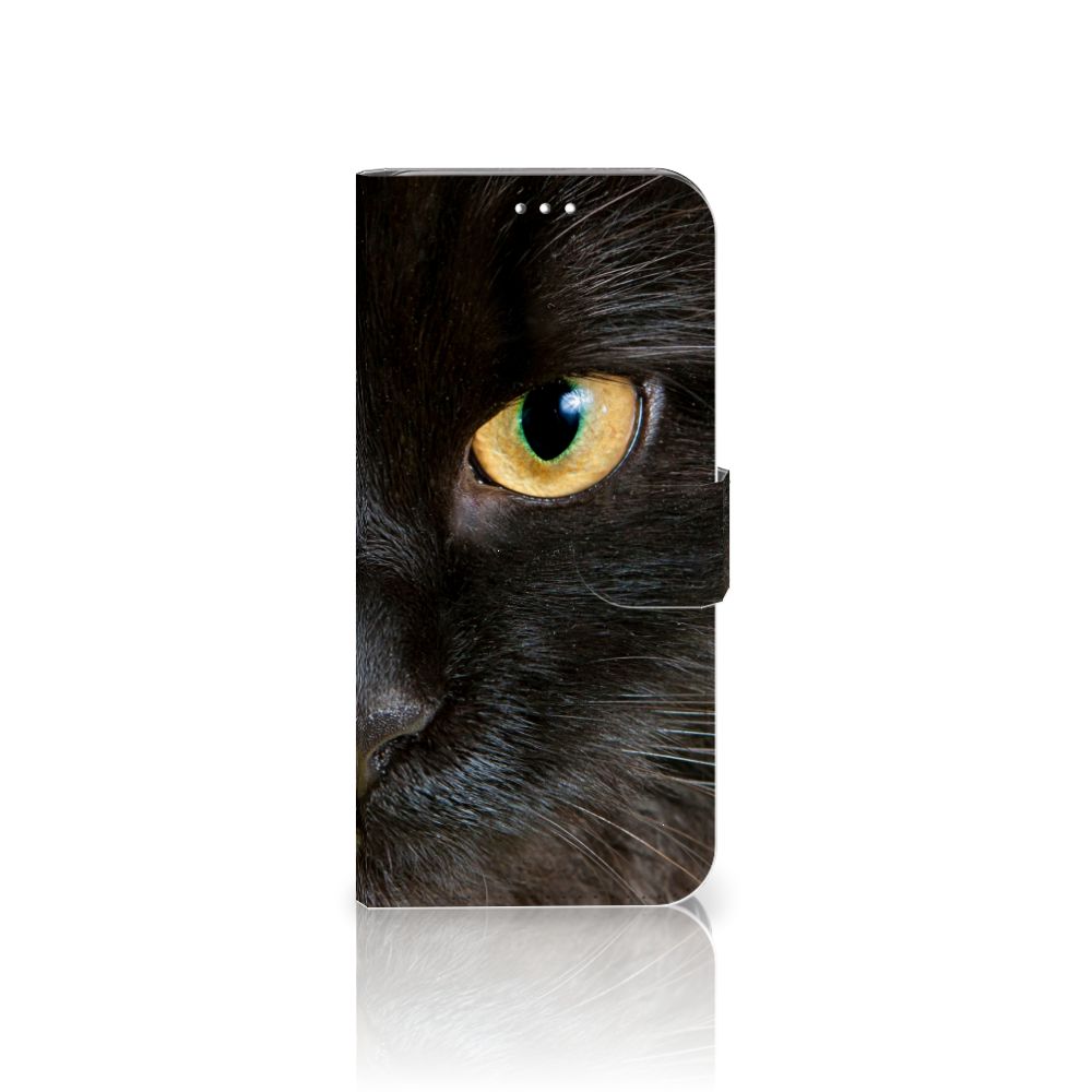Samsung Galaxy S10 Plus Telefoonhoesje met Pasjes Zwarte Kat