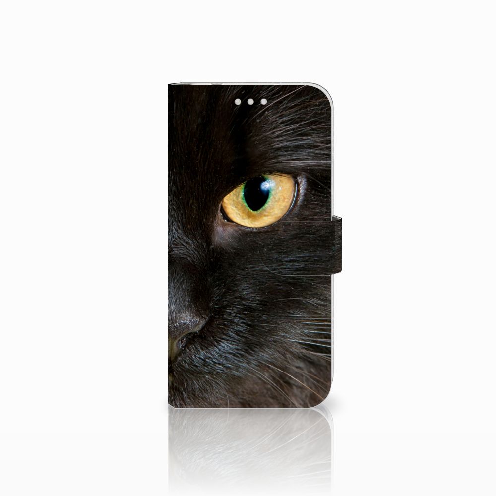 Huawei P20 Pro Telefoonhoesje met Pasjes Zwarte Kat