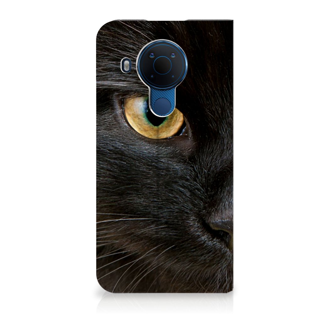 Nokia 5.4 Hoesje maken Zwarte Kat