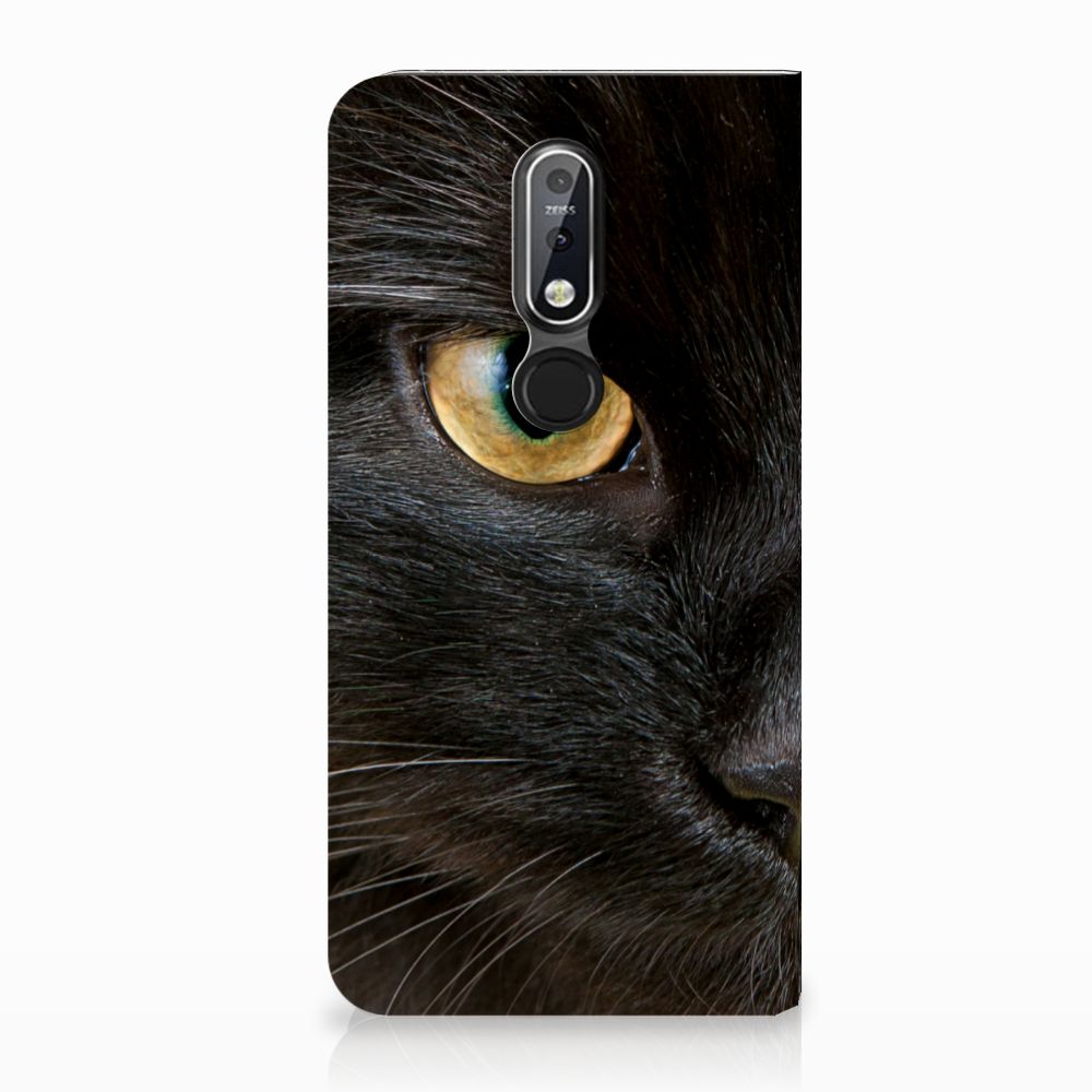 Nokia 7.1 (2018) Hoesje maken Zwarte Kat