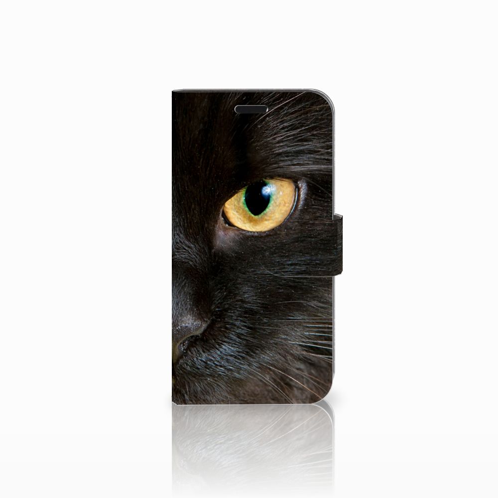 Huawei Nova Telefoonhoesje met Pasjes Zwarte Kat