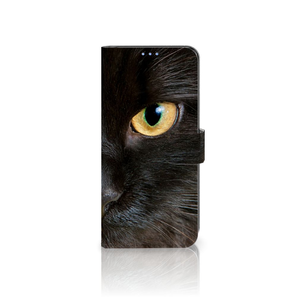 OPPO A53 | OPPO A53s Telefoonhoesje met Pasjes Zwarte Kat