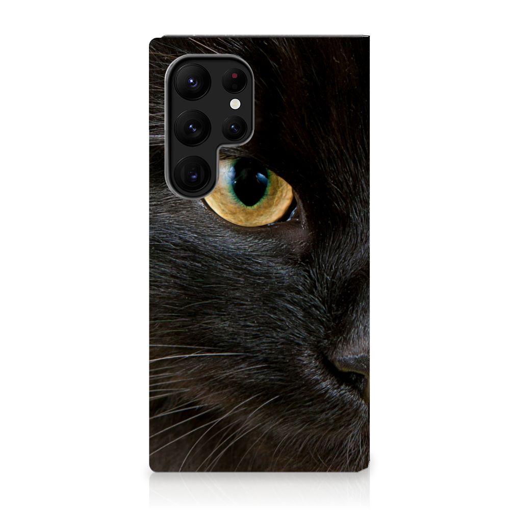 Samsung Galaxy S23 Ultra Hoesje maken Zwarte Kat