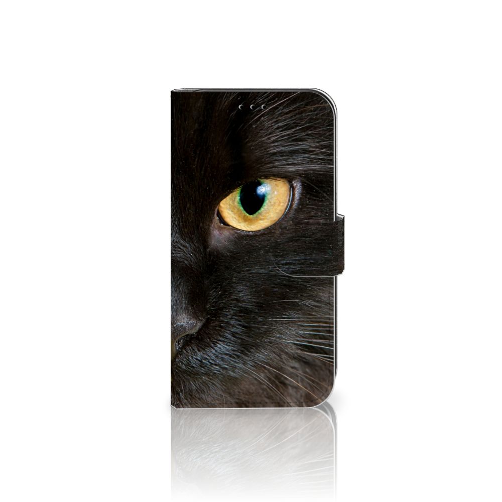 Apple iPhone 11 Telefoonhoesje met Pasjes Zwarte Kat