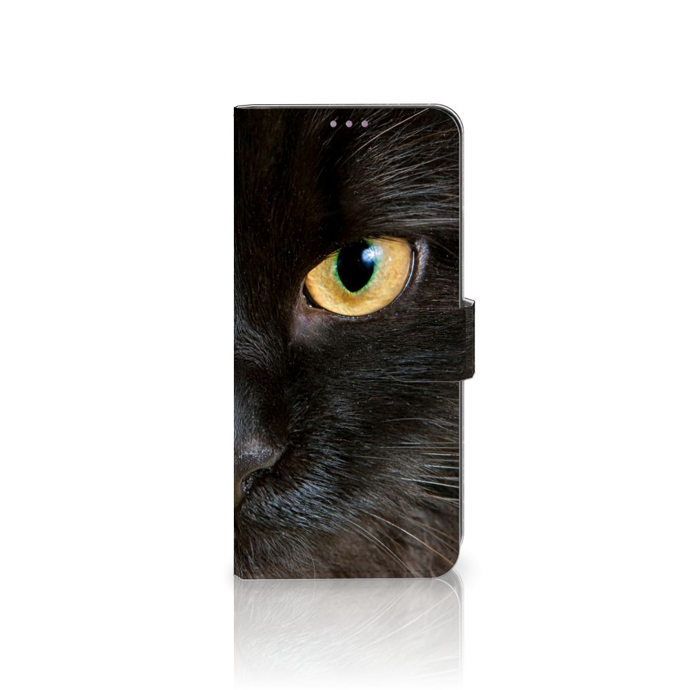 OnePlus 8T Telefoonhoesje met Pasjes Zwarte Kat