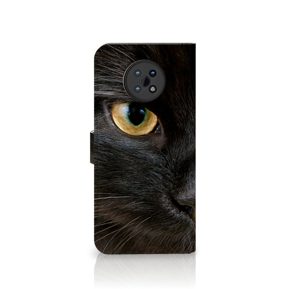 Nokia G50 Telefoonhoesje met Pasjes Zwarte Kat