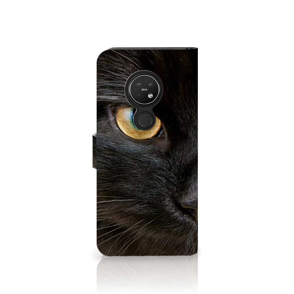 Nokia 7.2 | Nokia 6.2 Telefoonhoesje met Pasjes Zwarte Kat