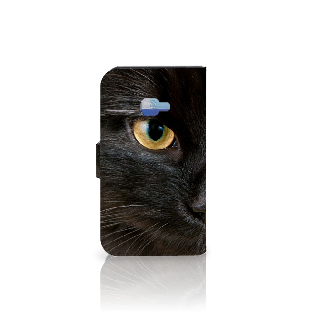 Samsung Galaxy Xcover 4 | Xcover 4s Telefoonhoesje met Pasjes Zwarte Kat