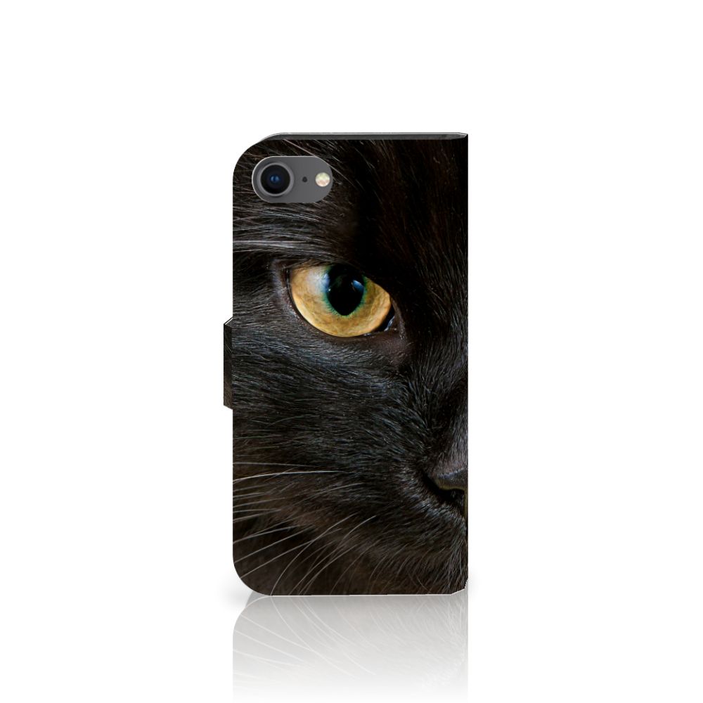 iPhone 7 | 8 | SE (2020) | SE (2022) Telefoonhoesje met Pasjes Zwarte Kat