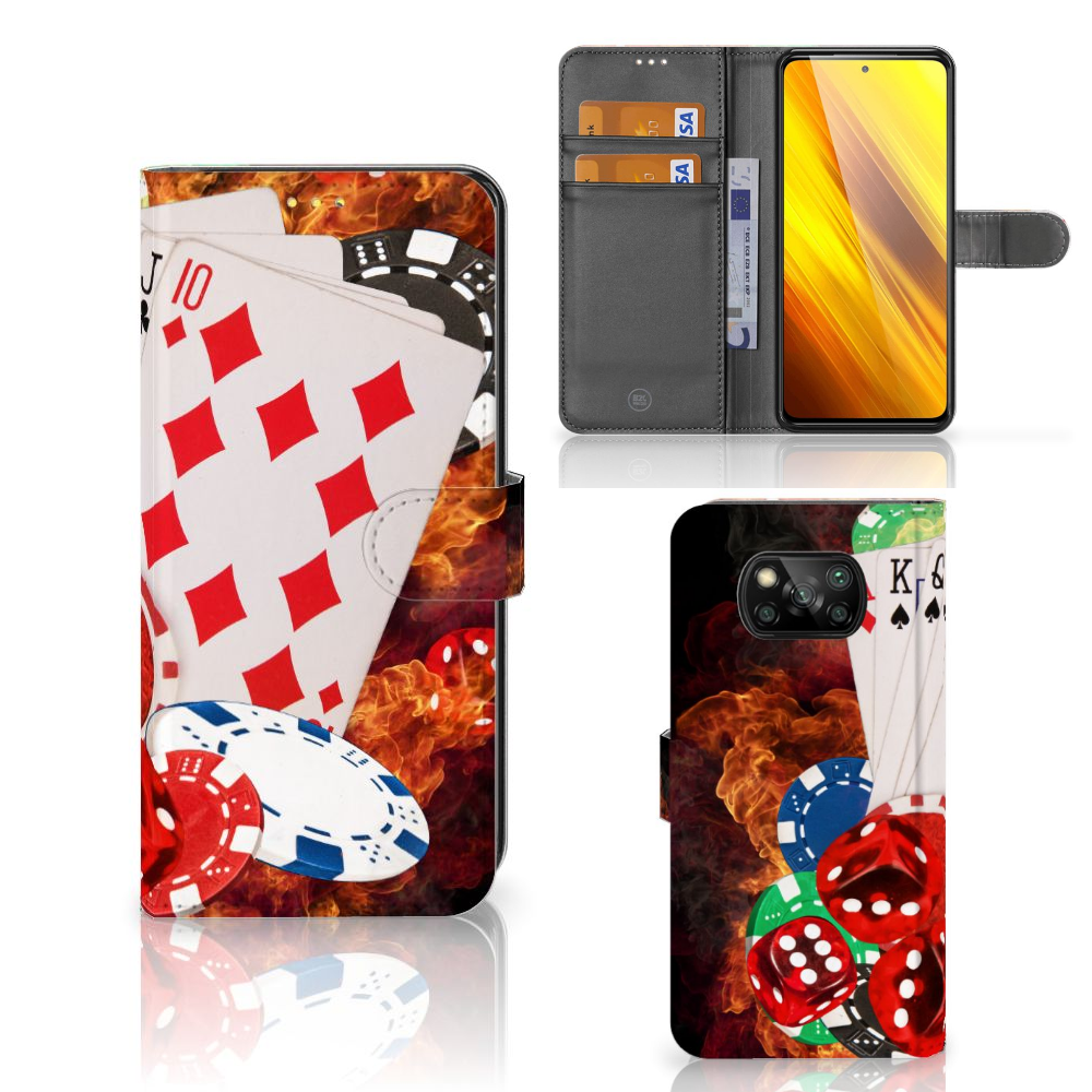 Xiaomi Poco X3 | Poco X3 Pro Wallet Case met Pasjes Casino