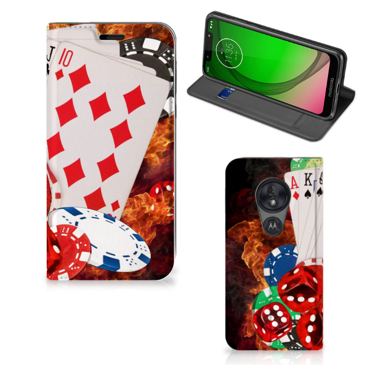 Motorola Moto G7 Play Hippe Standcase Casino