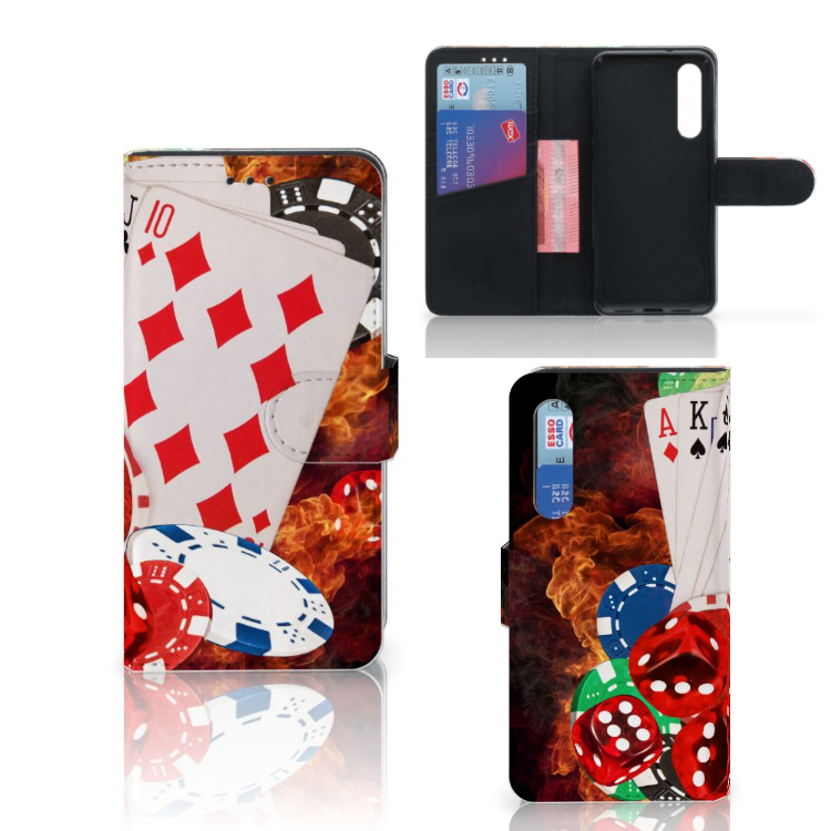 Xiaomi Mi 9 SE Wallet Case met Pasjes Casino