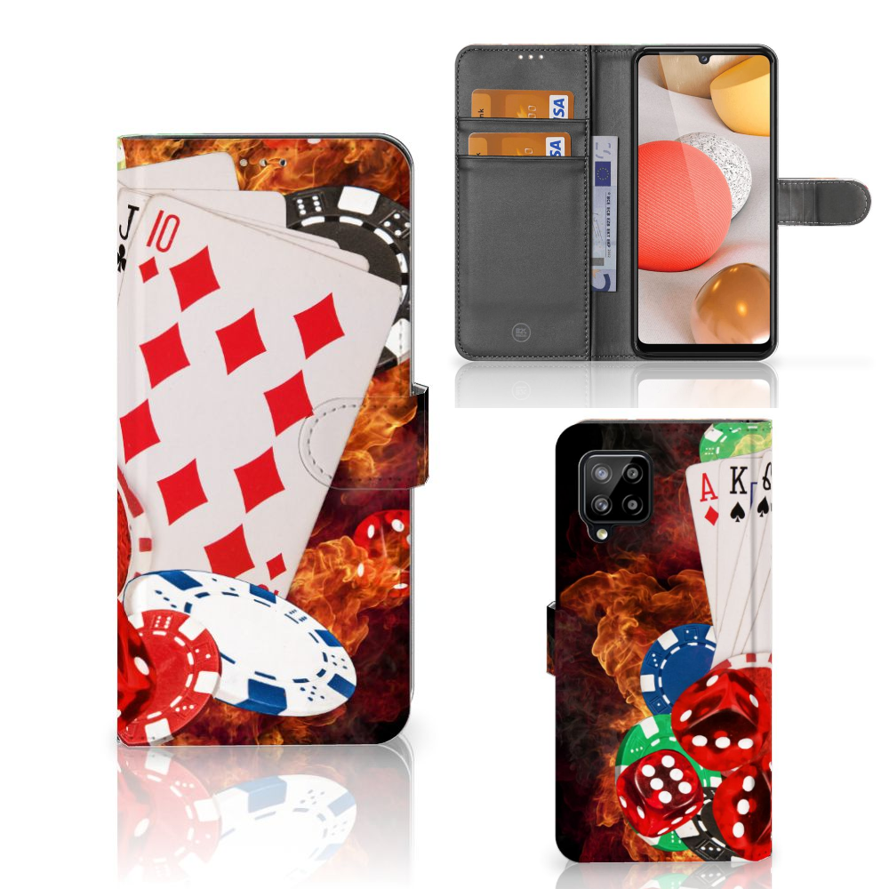 Samsung Galaxy A42 5G Wallet Case met Pasjes Casino