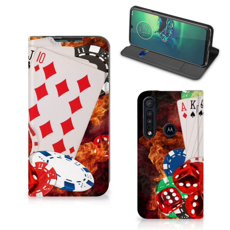 Motorola G8 Plus Hippe Standcase Casino