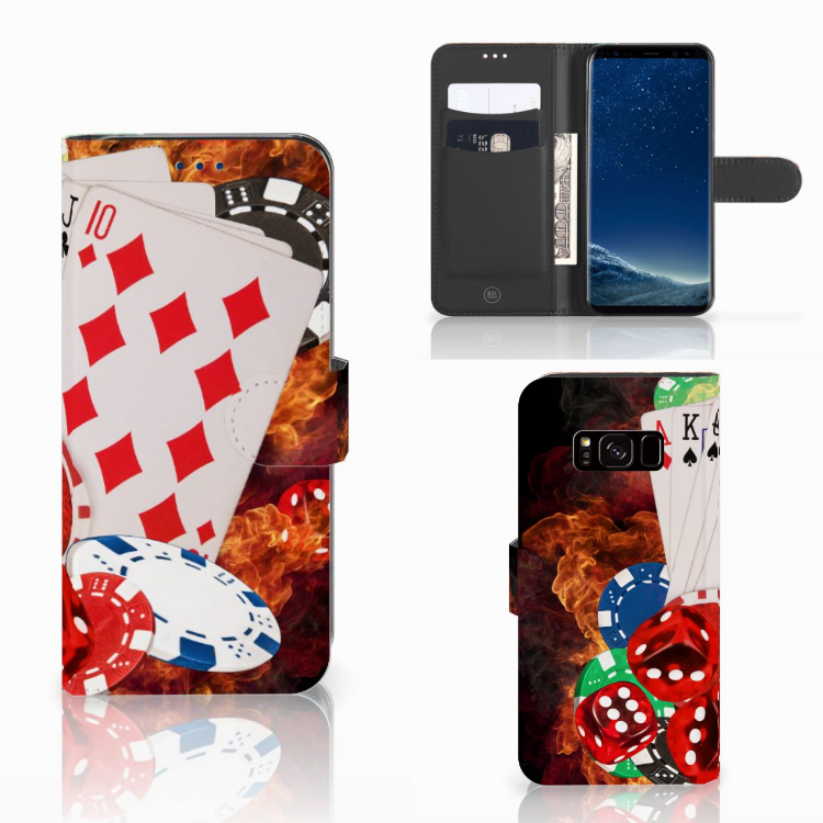 Samsung Galaxy S8 Wallet Case met Pasjes Casino
