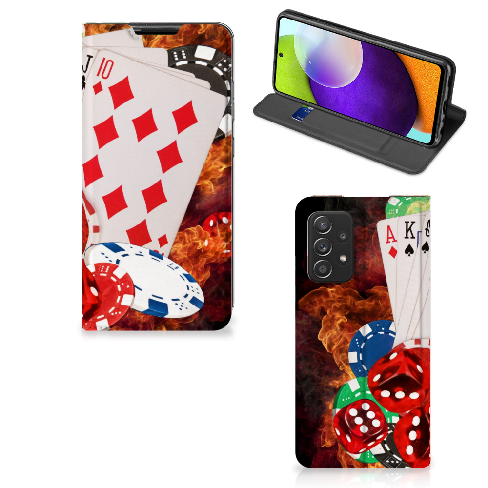 Samsung Galaxy A52 Hippe Standcase Casino