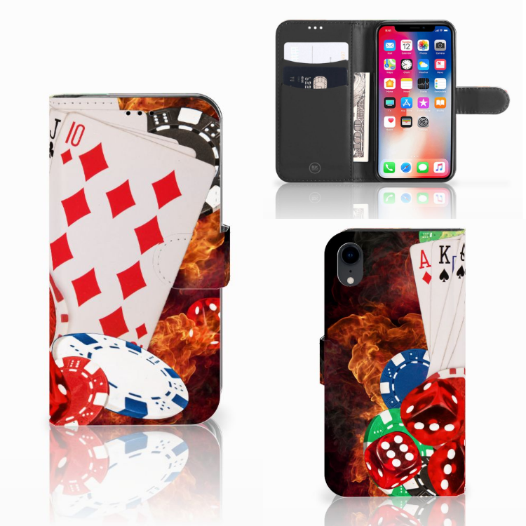 Apple iPhone Xr Uniek Boekhoesje Casino
