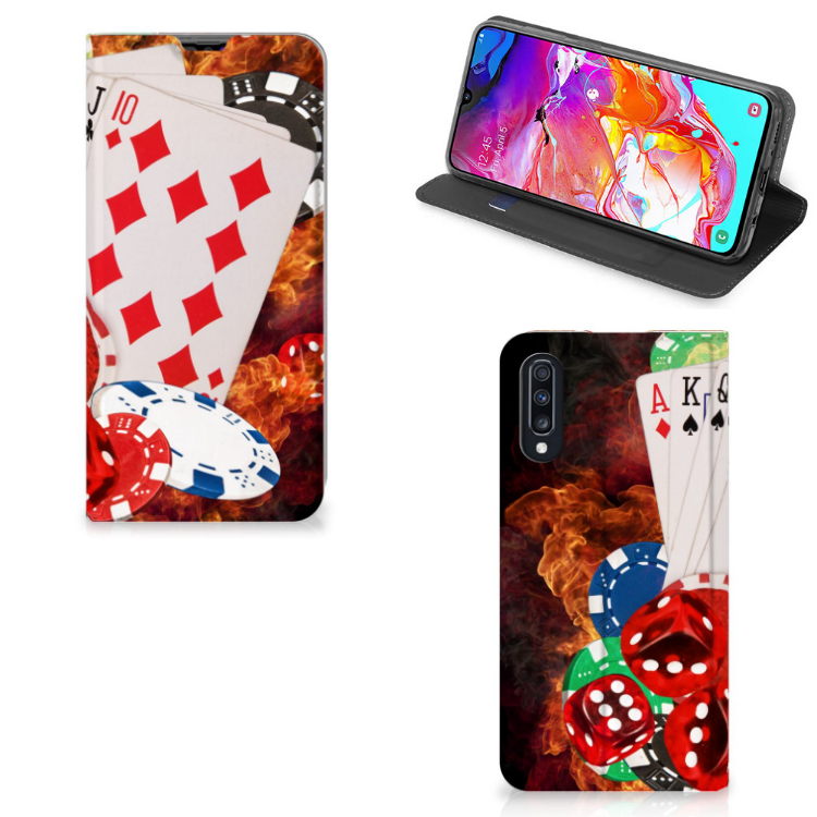 Samsung Galaxy A70 Hippe Standcase Casino