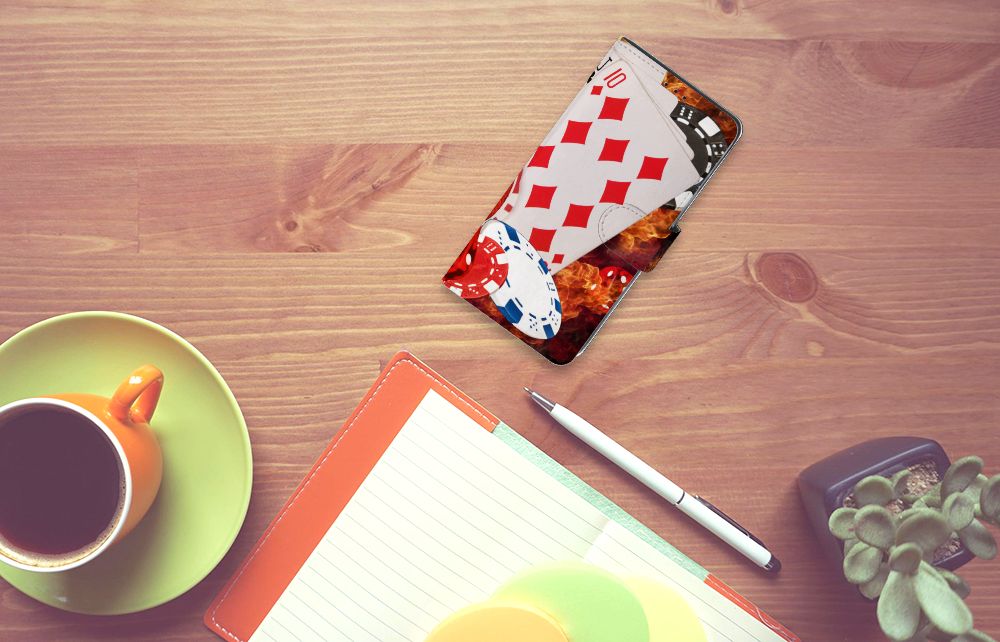Xiaomi Mi Note 10 Lite Wallet Case met Pasjes Casino