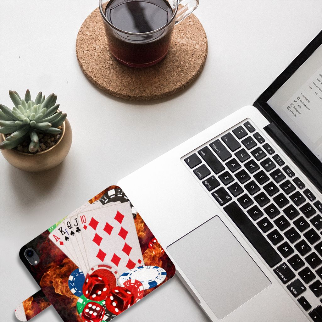 Apple iPhone Xr Wallet Case met Pasjes Casino