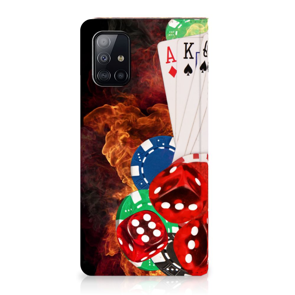 Samsung Galaxy A71 Hippe Standcase Casino