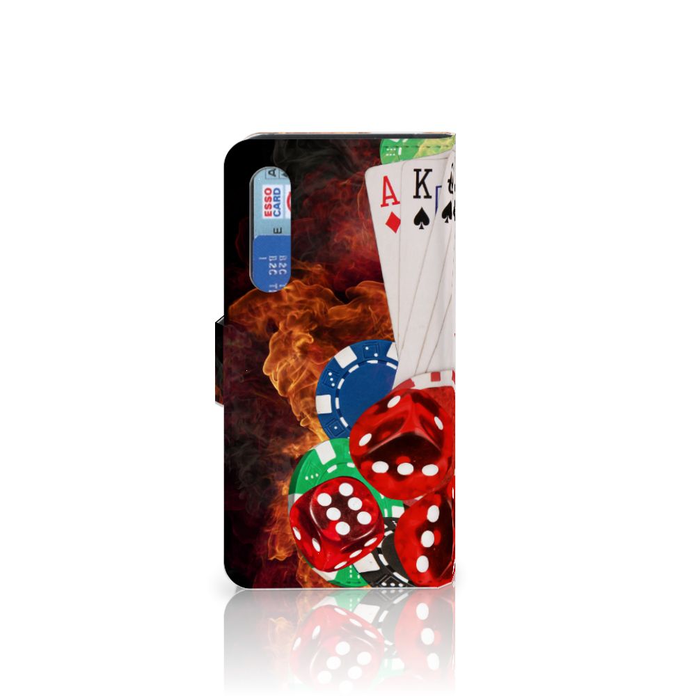 Xiaomi Mi 9 SE Wallet Case met Pasjes Casino