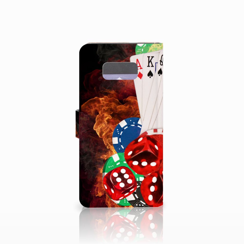 Samsung Galaxy S8 Plus Wallet Case met Pasjes Casino