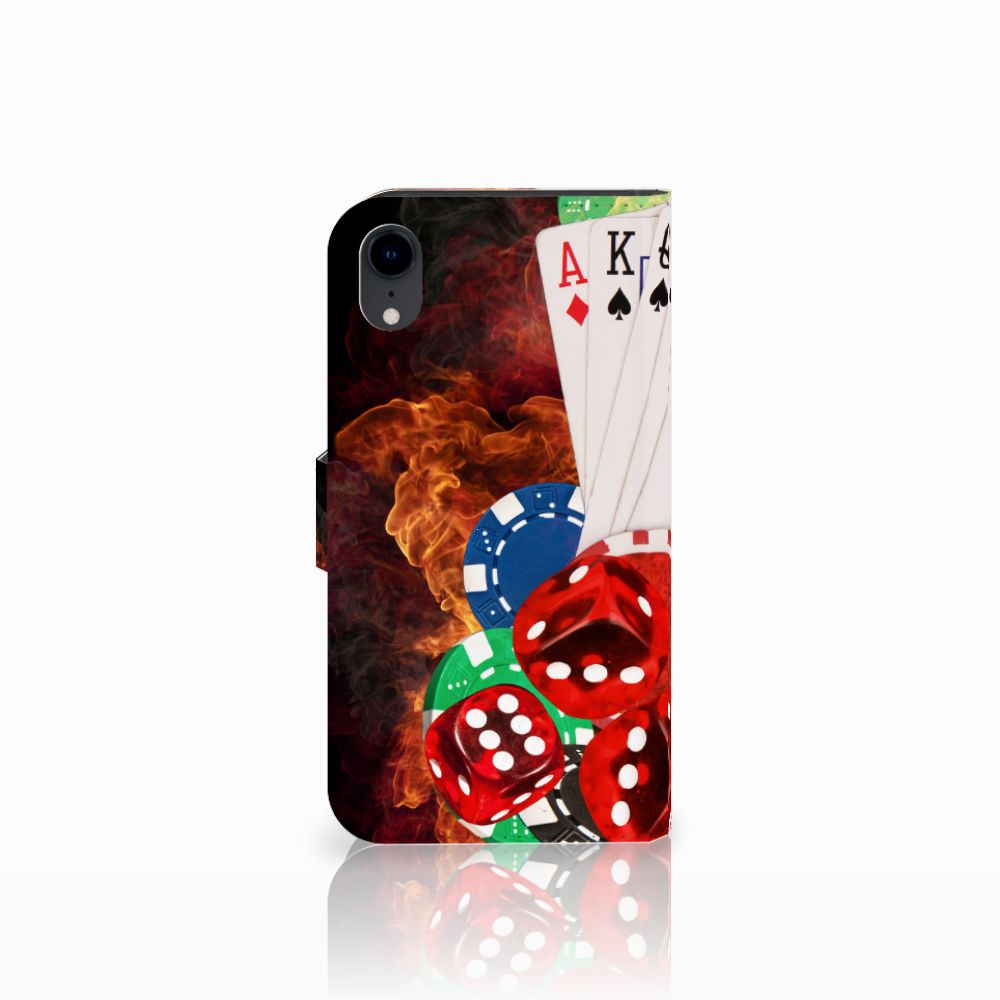 Apple iPhone Xr Wallet Case met Pasjes Casino