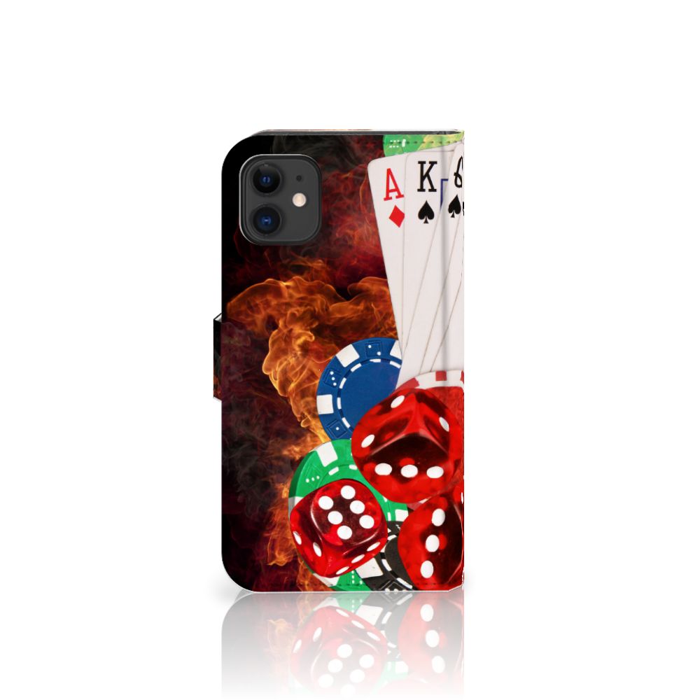 Apple iPhone 11 Wallet Case met Pasjes Casino