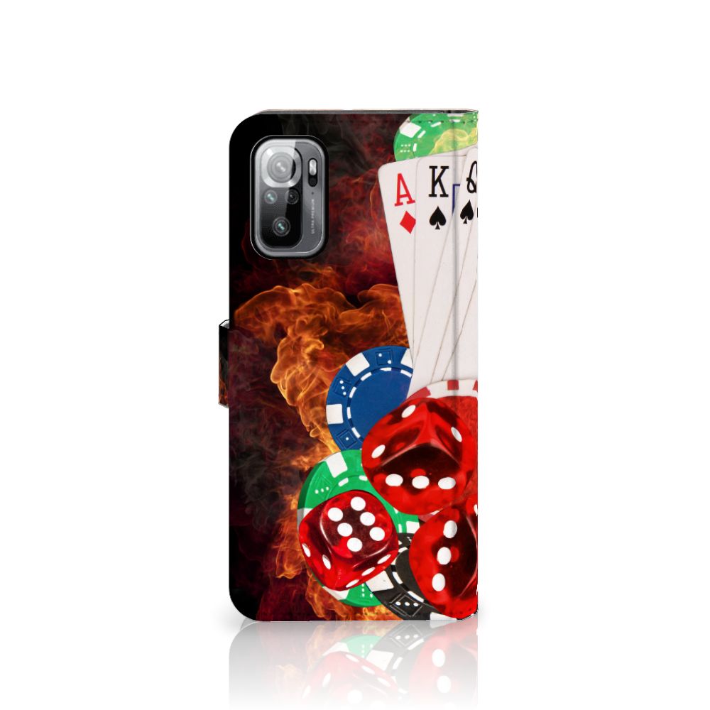 Xiaomi Redmi Note 10/10T 5G | Poco M3 Pro Wallet Case met Pasjes Casino