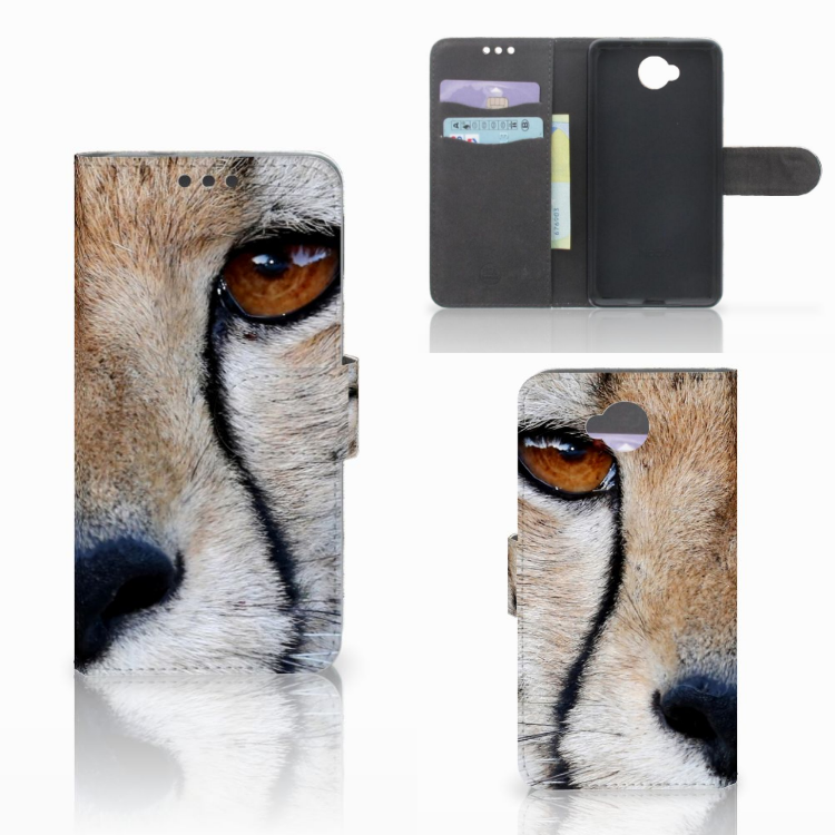Microsoft Lumia 650 Telefoonhoesje met Pasjes Cheetah
