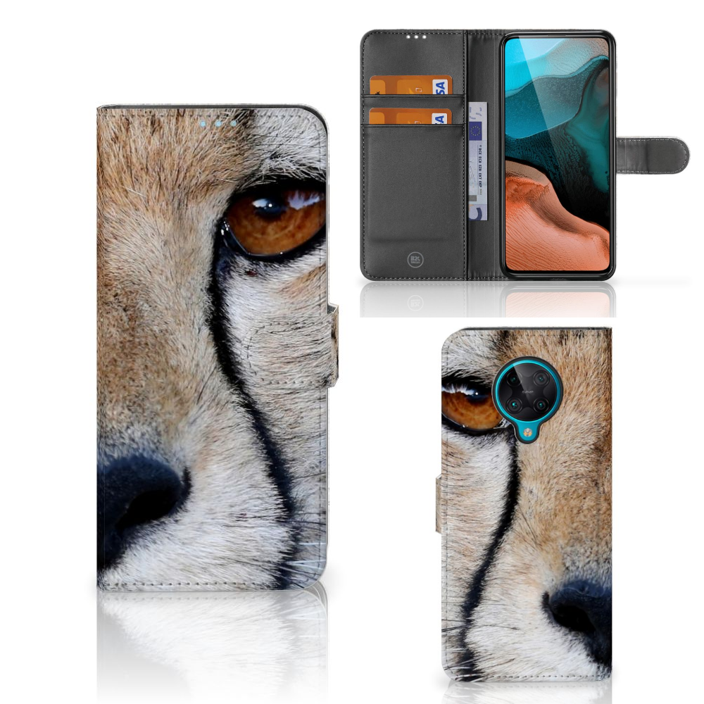 Xiaomi Poco F2 Pro Telefoonhoesje met Pasjes Cheetah