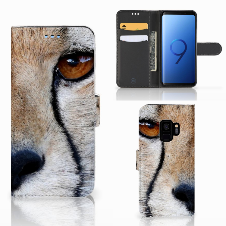 Samsung Galaxy S9 Telefoonhoesje met Pasjes Cheetah