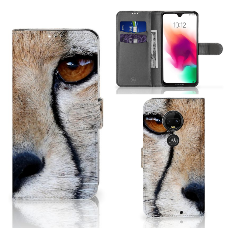 Motorola Moto G7 | G7 Plus Telefoonhoesje met Pasjes Cheetah