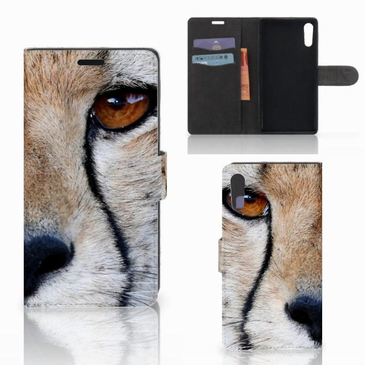 Sony Xperia XZ | Sony Xperia XZs Telefoonhoesje met Pasjes Cheetah