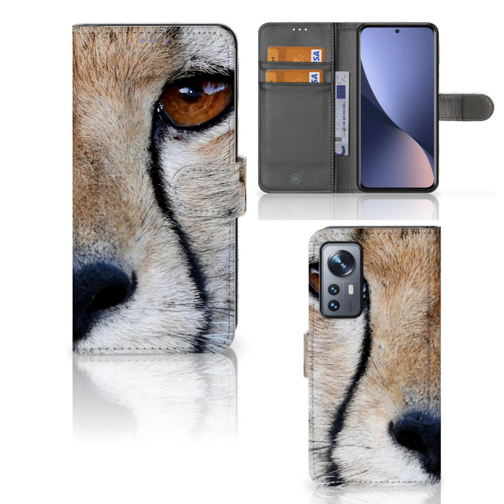 Xiaomi 12 | 12X Telefoonhoesje met Pasjes Cheetah