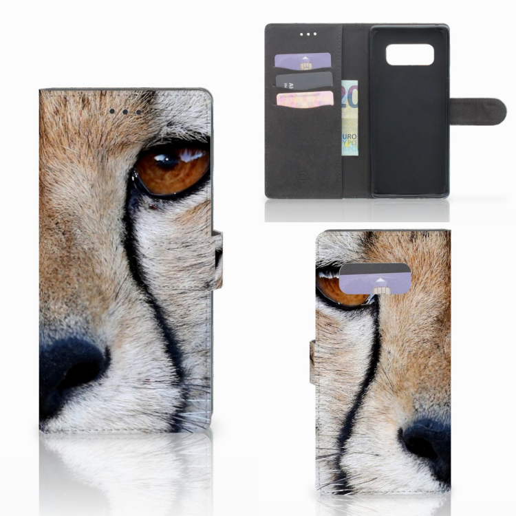 Samsung Galaxy Note 8 Telefoonhoesje met Pasjes Cheetah
