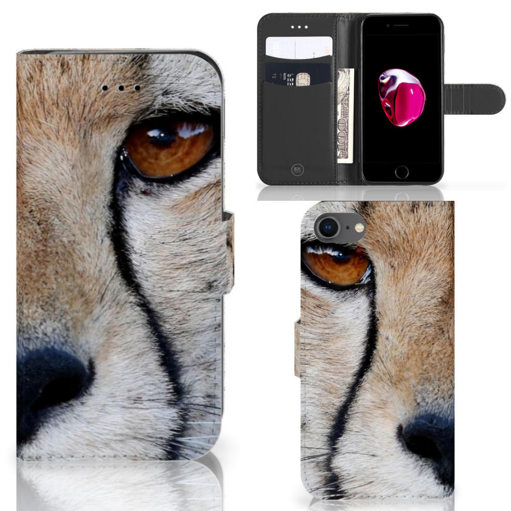iPhone 7 | 8 | SE (2020) | SE (2022) Telefoonhoesje met Pasjes Cheetah