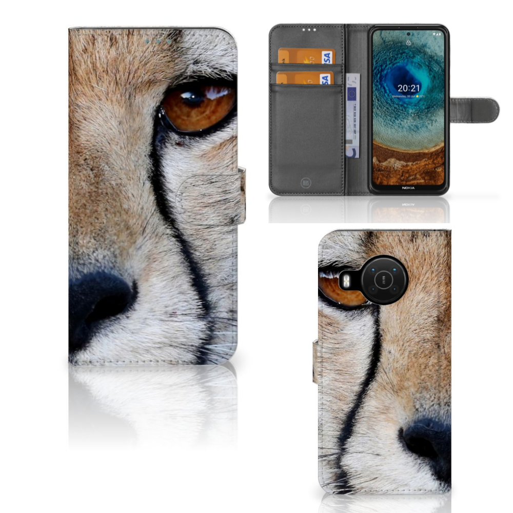 Nokia X10 | Nokia X20 Telefoonhoesje met Pasjes Cheetah